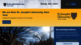 What Sjcny.edu website looked like in 2023 (1 year ago)