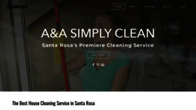 What Santarosacleaningservice.com website looked like in 2023 (1 year ago)