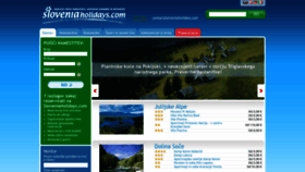 What Sloveniaholidays.com website looked like in 2023 (1 year ago)