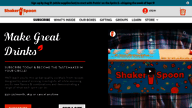 What Shakerandspoon.com website looked like in 2023 (1 year ago)