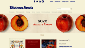 What Siruela.com website looked like in 2023 (1 year ago)