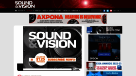 What Soundandvisionmag.com website looked like in 2023 (1 year ago)