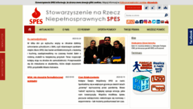 What Spes.org.pl website looked like in 2023 (1 year ago)