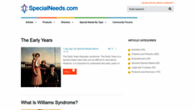 What Specialneeds.com website looked like in 2023 (1 year ago)