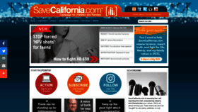 What Savecalifornia.com website looked like in 2023 (1 year ago)