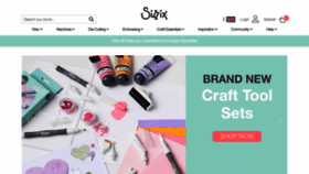 What Sizzix.co.uk website looked like in 2023 (1 year ago)