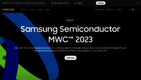 What Samsungsemi.com website looked like in 2023 (1 year ago)