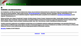 What Schattenblick.de website looked like in 2023 (2 years ago)