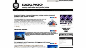 What Socialwatch.org website looked like in 2023 (1 year ago)