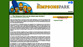 What Simpsonspark.com website looked like in 2023 (1 year ago)