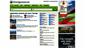 What Sverigeresor.se website looked like in 2023 (1 year ago)