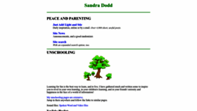 What Sandradodd.com website looked like in 2023 (1 year ago)