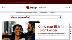 What Stanfordhospital.org website looked like in 2023 (1 year ago)