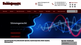 What Stimmgerecht.de website looked like in 2023 (1 year ago)