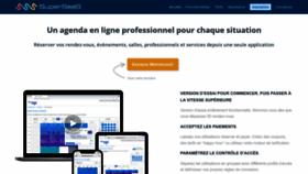 What Supersaas.fr website looked like in 2023 (1 year ago)