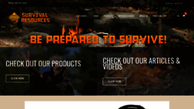 What Survivalresources.com website looked like in 2023 (1 year ago)