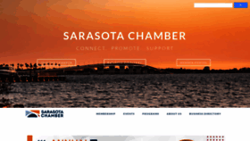 What Sarasotachamber.com website looked like in 2023 (1 year ago)