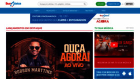 What Suamusica.com.br website looked like in 2023 (1 year ago)