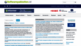 What Softwarepakketten.nl website looked like in 2023 (1 year ago)