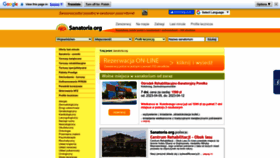 What Sanatoria.org website looked like in 2023 (1 year ago)
