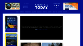 What Saratogatodaynewspaper.com website looked like in 2023 (1 year ago)