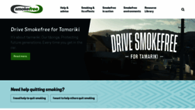 What Smokefree.org.nz website looked like in 2023 (1 year ago)