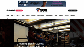 What Sgn.org website looked like in 2023 (1 year ago)