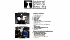 What Silversmithing.com website looked like in 2023 (1 year ago)