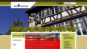 What Sindelfingen.de website looked like in 2023 (1 year ago)