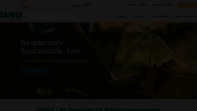 What Sanha.com website looked like in 2023 (2 years ago)