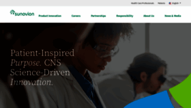What Sunovion.com website looked like in 2023 (2 years ago)