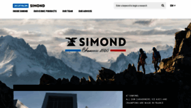 What Simond.com website looked like in 2023 (1 year ago)