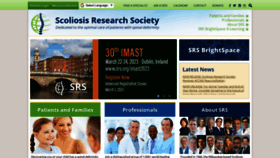 What Srs.org website looked like in 2023 (1 year ago)