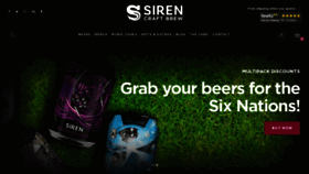 What Sirencraftbrew.com website looked like in 2023 (1 year ago)