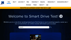 What Smartdrivetest.com website looked like in 2023 (1 year ago)