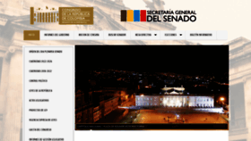 What Secretariasenado.gov.co website looked like in 2023 (2 years ago)