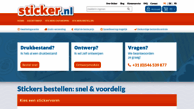 What Sticker.nl website looked like in 2023 (1 year ago)