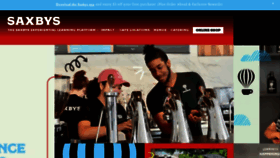 What Saxbyscoffee.com website looked like in 2023 (1 year ago)