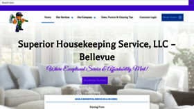 What Superiorhousekeepingservice.com website looked like in 2023 (1 year ago)