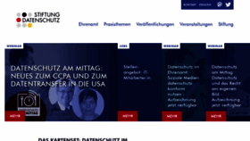 What Stiftungdatenschutz.org website looked like in 2023 (1 year ago)