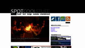 What Spotcoolstuff.com website looked like in 2023 (1 year ago)