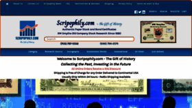 What Scripophily.net website looked like in 2023 (1 year ago)