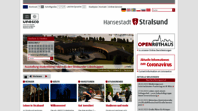 What Stralsund.de website looked like in 2023 (1 year ago)