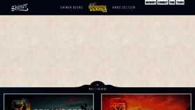 What Shiner.com website looked like in 2023 (1 year ago)