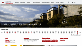What Sepulkralmuseum.de website looked like in 2023 (1 year ago)