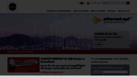 What Samson.de website looked like in 2023 (1 year ago)