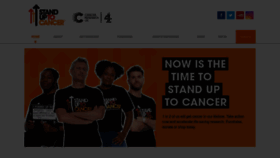What Standuptocancer.org.uk website looked like in 2023 (1 year ago)