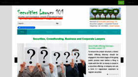What Securitieslawyer101.com website looked like in 2023 (1 year ago)