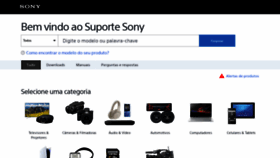 What Sony.com.br website looked like in 2023 (1 year ago)