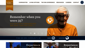 What Srgseniorliving.com website looked like in 2023 (1 year ago)